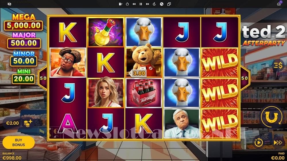 Ted 2 Afterparty slot game by Lucksome