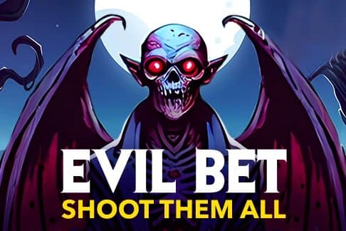 Evil Bet Shoot Them All slot game by Mascot Gaming