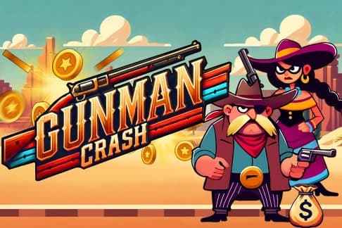 Gunman Crash slot game by Mascot Gaming