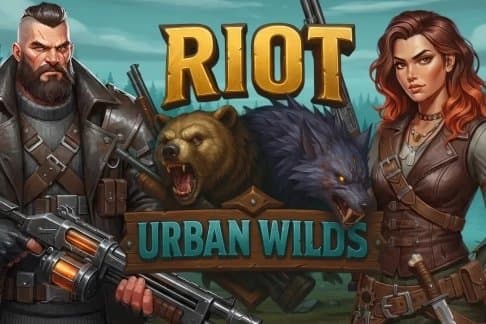 Riot Urban Wilds slot game by Mascot Gaming