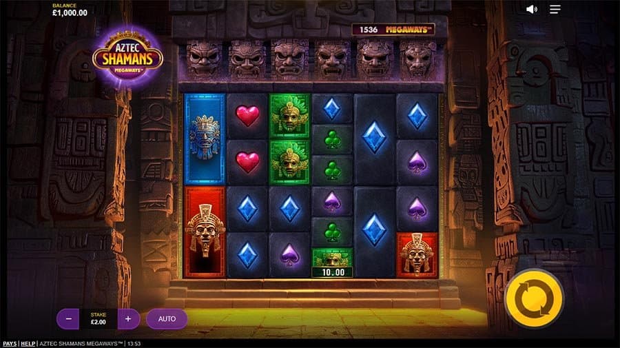 Aztec Shamans Megaways slot game by Max Win Gaming