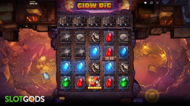 Glow Dig slot game by Max Win Gaming