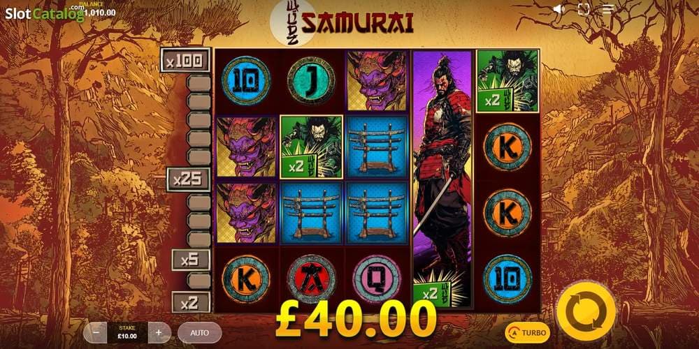 Samurai Wildz slot game by Max Win Gaming