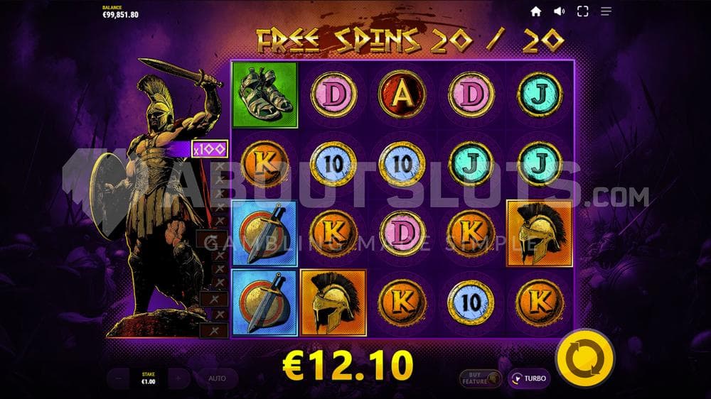 Spartan Wildz slot game by Max Win Gaming