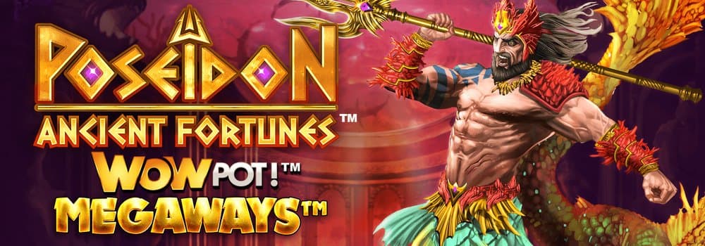 Ancient Fortunes: Poseidon WowPot Megaways slot game by Microgaming