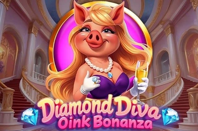 Diamond Diva Oink Bonanza slot game by Microgaming