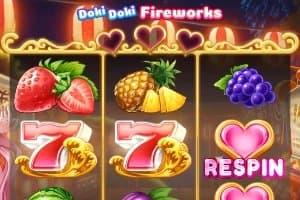 Doki Doki Fireworks slot game by Microgaming