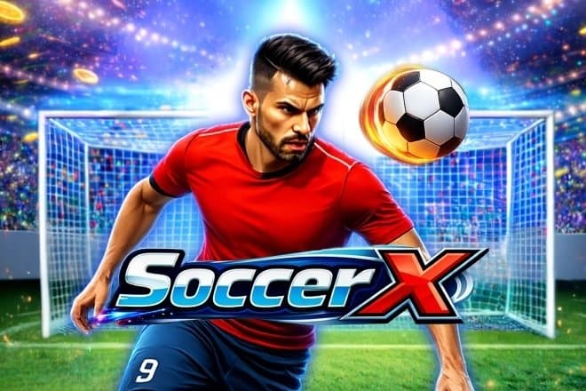 SoccerX slot game by Microgaming