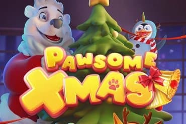 Pawsome Xmas slot game by Naga Games