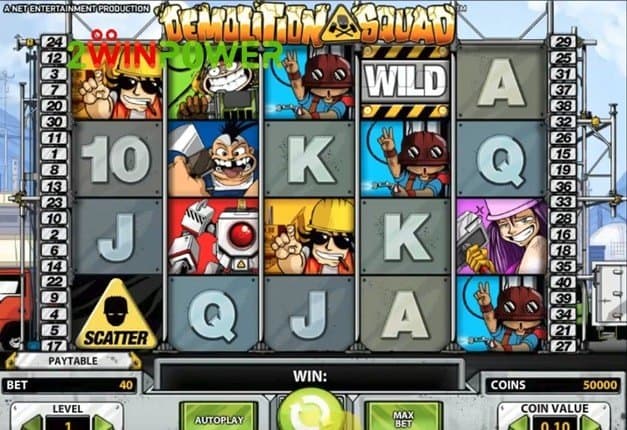 Demolition Squad slot game by NetEnt