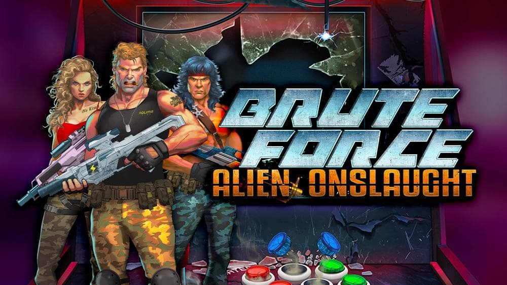 Brute Force Alien Onslaught slot game by Nolimit City