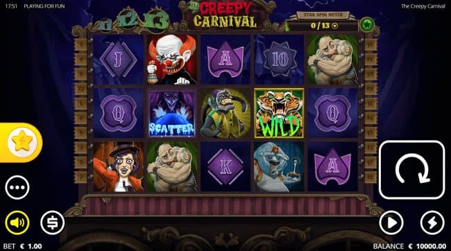 The Creepy Carnival slot game by Nolimit City