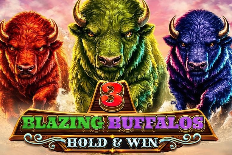 3 Blazing Buffalos: Hold & Win slot game by Octoplay