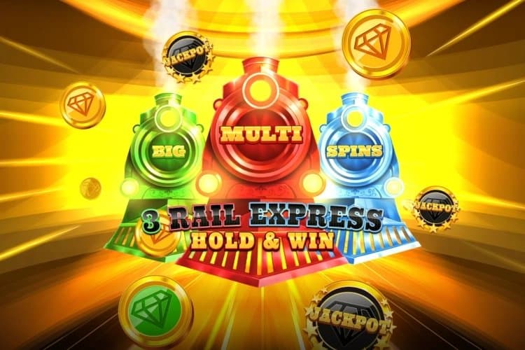 3 Rail Express Hold & Win slot game by Octoplay