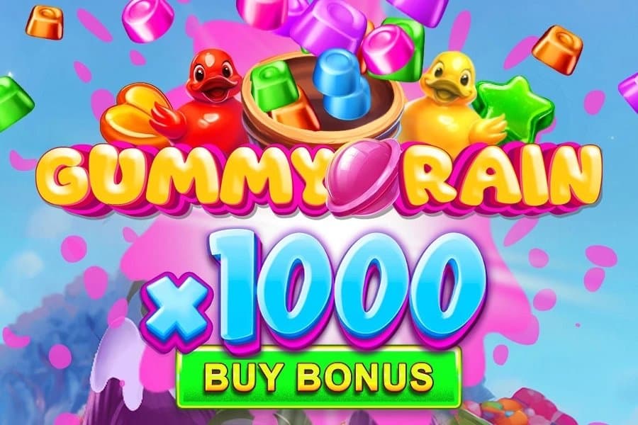 Gummy Rain x1000 slot game by Pateplay