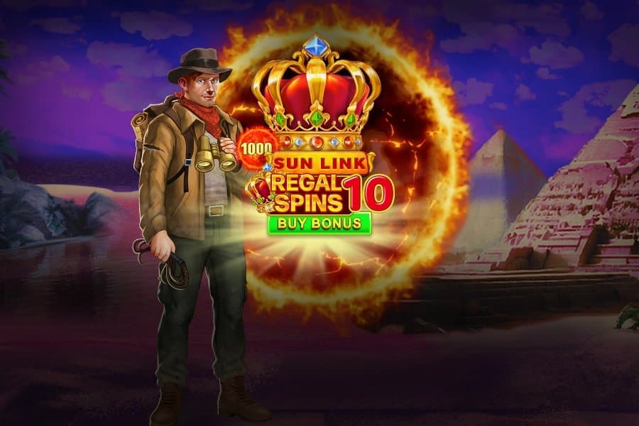 Regal Spins 10 Sun Link slot game by Pateplay