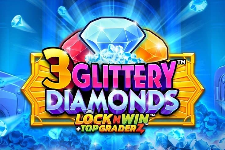 3 Glittery Diamonds slot game by PearFiction