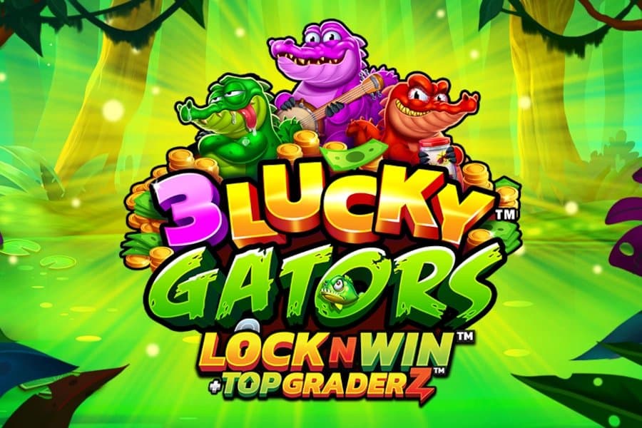 3 Lucky Gators slot game by PearFiction