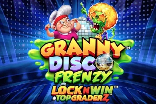 Granny Disco Frenzy slot game by PearFiction