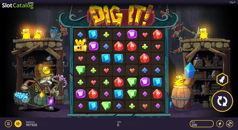 Dig It slot game by Peter & Sons