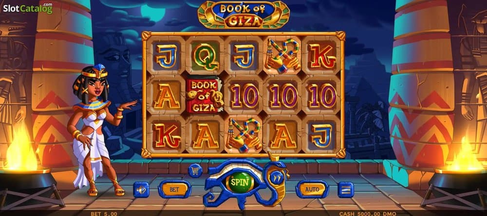 Book of Giza slot game by Pixmove Games