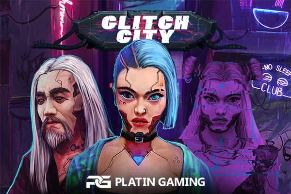 Glitch City slot game by Platin Gaming