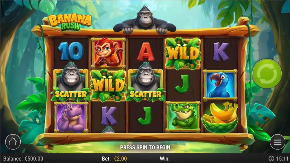 Banana Rush slot game by Play'n GO