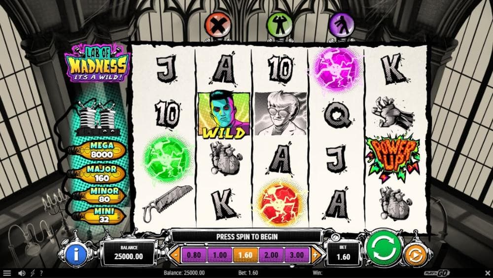 Lab of Madness It’s A-Wild! slot game by Play'n GO