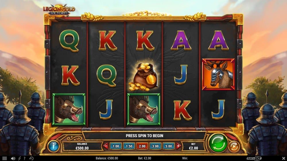 Legion Gold Victory slot game by Play'n GO