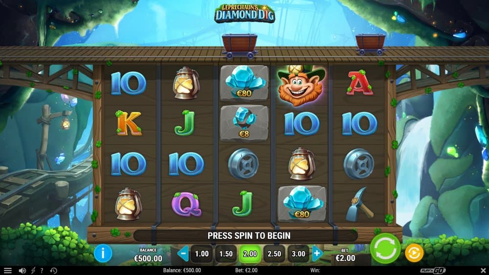 Leprechaun’s Diamond Dig slot game by Play'n GO