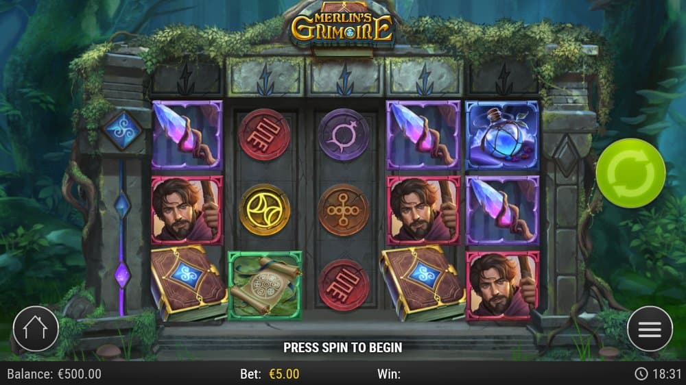Merlin’s Grimoire slot game by Play'n GO