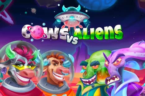 Cows vs Aliens slot game by Playmer