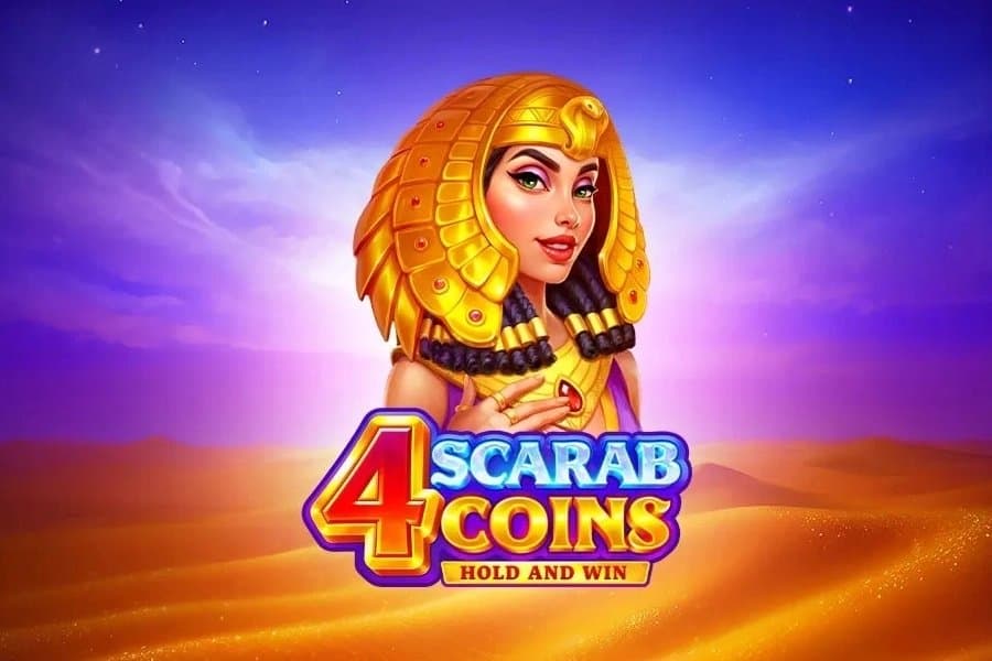 4 Scarab Coins slot game by Playson