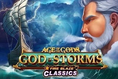 Age of the Gods: God of Storms Fire Blaze slot game by Playtech