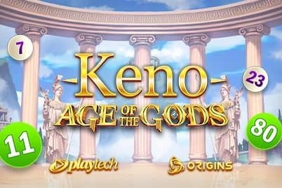 Age of the Gods: Keno slot game by Playtech