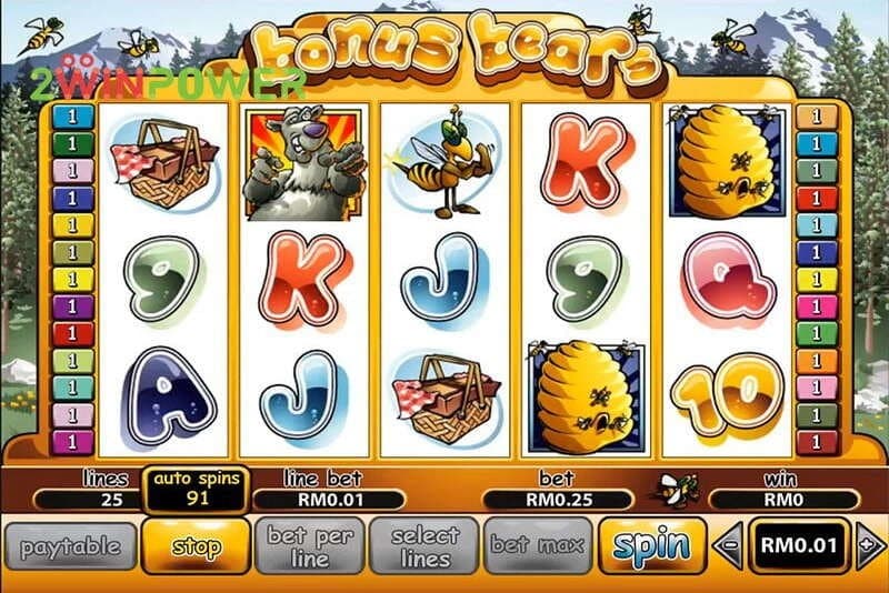 Bonus Bears slot game by Playtech