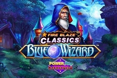 Fire Blaze: Blue Wizard PowerPlay Jackpot slot game by Playtech