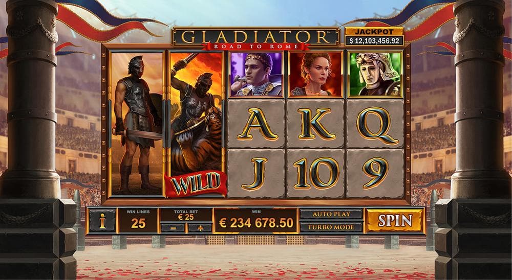 Gladiator: Road to Rome slot game by Playtech