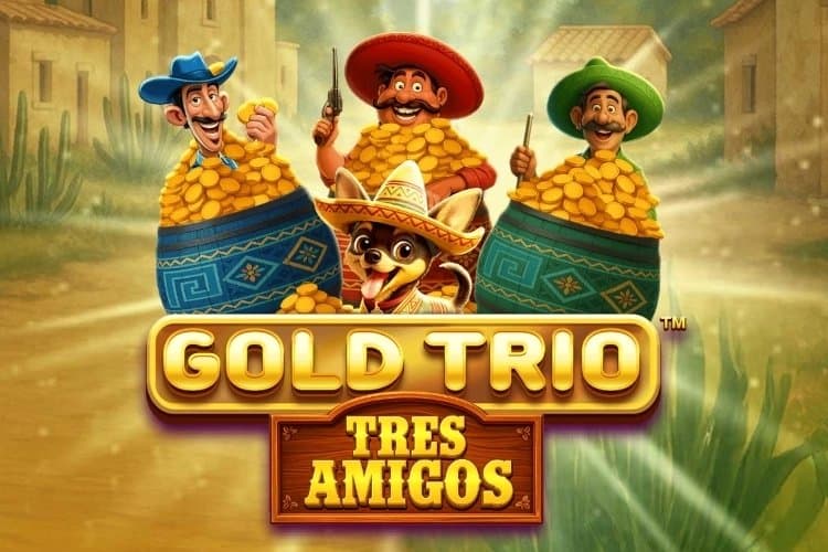 Gold Trio: Tres Amigos slot game by Playtech