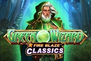 Green Wizard Fire Blaze slot game by Playtech