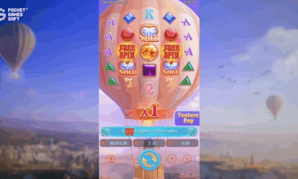 Skylight Wonders slot game by Pocket Games Soft