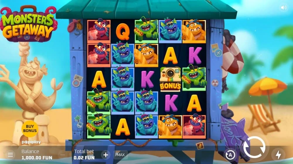 Monsters Getaway slot game by Popiplay