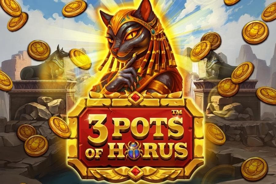3 Pots of Horus slot game by Posh Monkey Studios