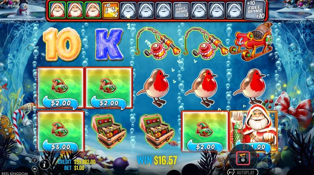Big Bass Christmas Frozen Lake slot game by Pragmatic Play