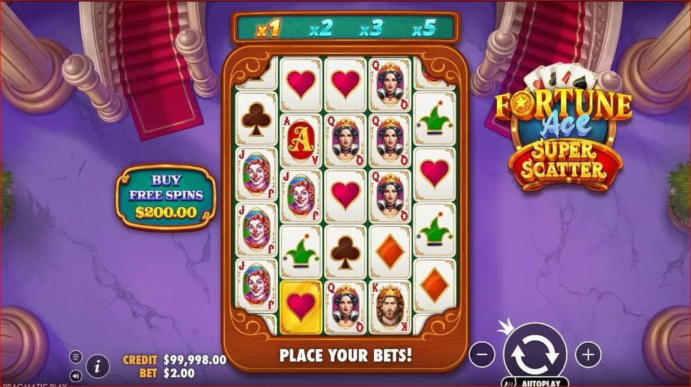 Fortune Ace Super Scatter slot game by Pragmatic Play