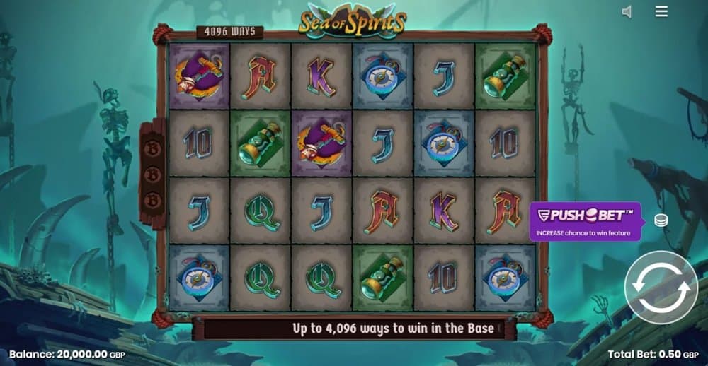 Sea of Spirits slot game by Push Gaming