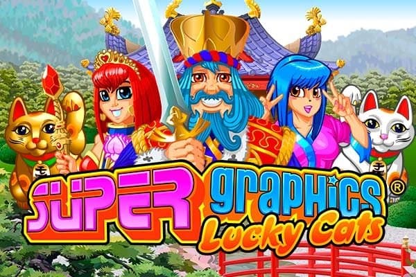 Super Graphics Lucky Cats slot game by Realistic Games