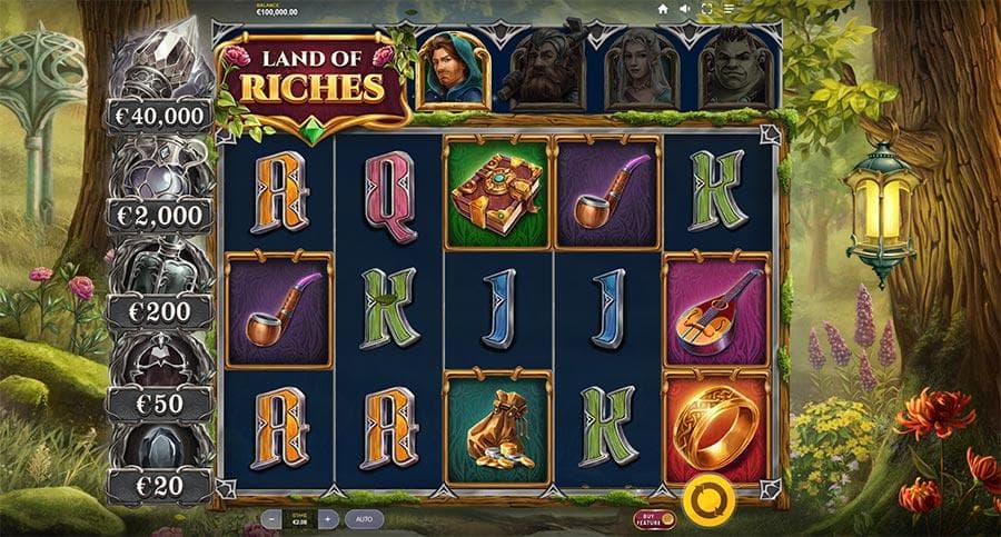 Land of the Riches slot game by Red Tiger Gaming