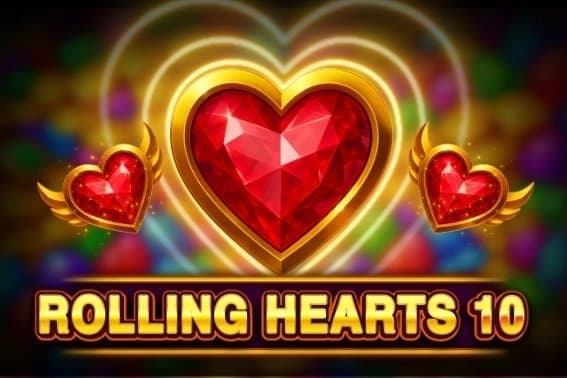 Rolling Hearts 10 slot game by REDSTONE
