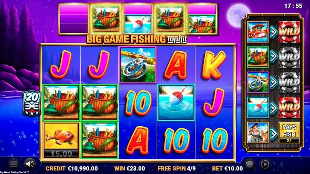 Big Game Fishing TopHit slot game by Reflex Gaming